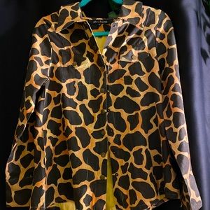 Mèchant Brand Animal Print Button Down